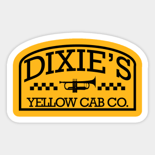 Dixie's Yellow Cab Sticker